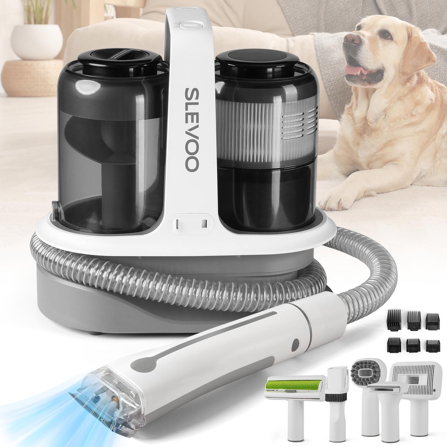ShedAway™ 6-in-1 Pet Grooming Vacuum Kit